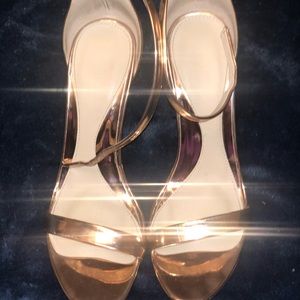 Rose Gold Missguided Heels